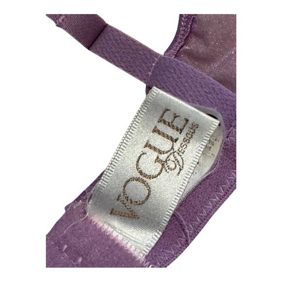 Vogue Dessous Bra Purple Sparkle 34D Lightly Lined Underwire Vintage So Sexy Hot - Picture 2 of 13